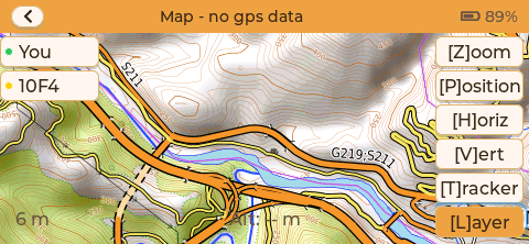 Terrain map layer